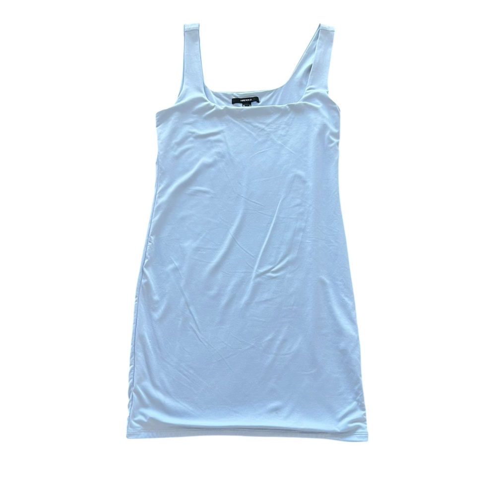 Forever 21 White Sleeveless Tank‎ Dress Size Large